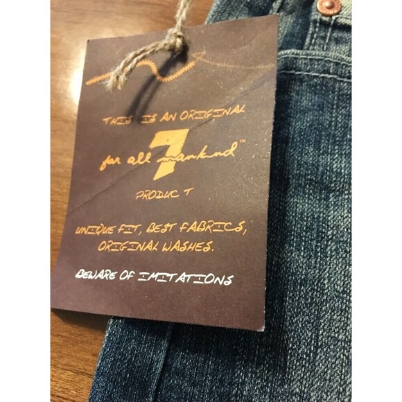 7 For All Mankind Women's Skirt A Pocket Jeweled Mini Skirt Size 27 NWT $178 - Picture 3 of 10